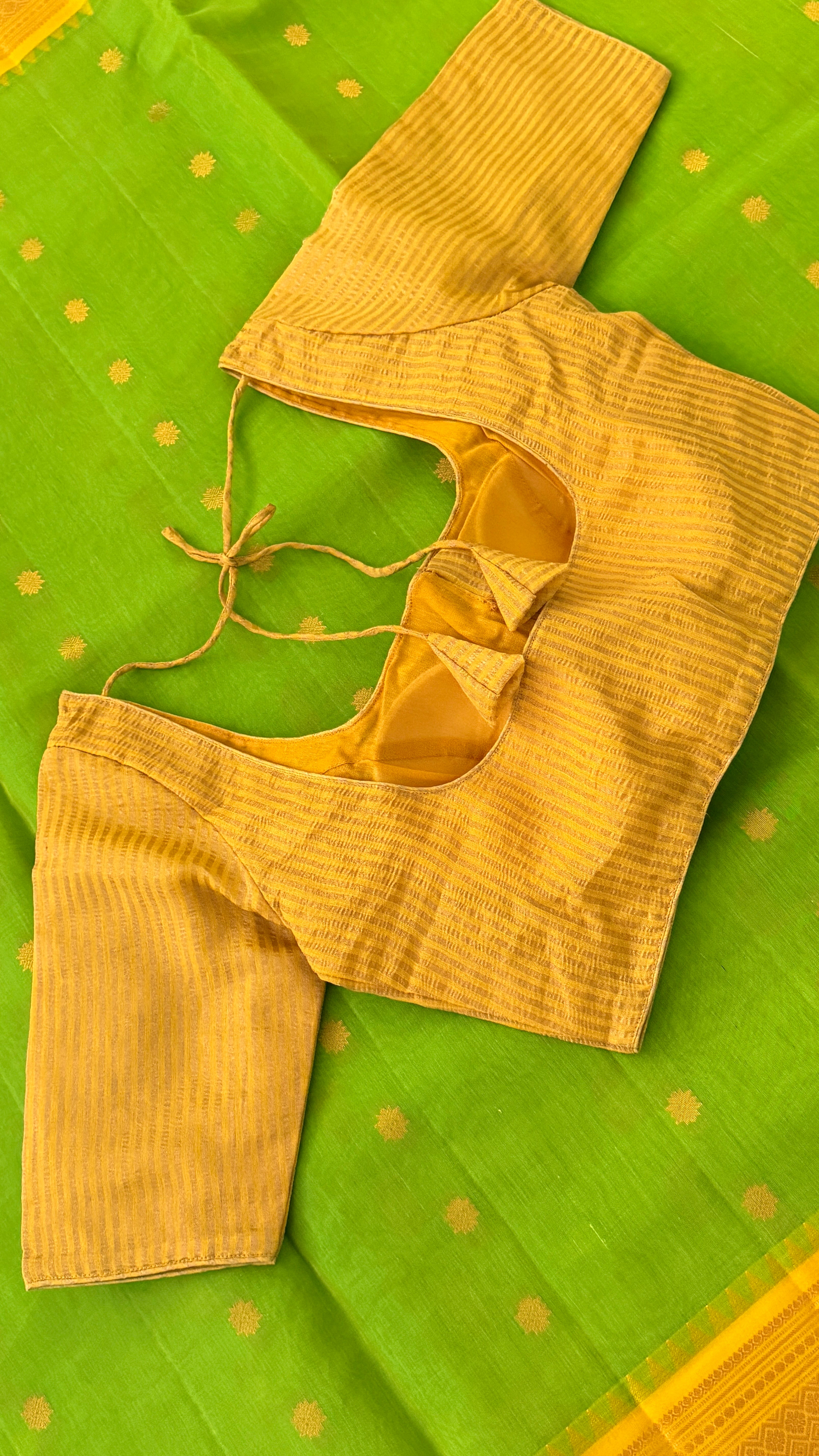 Yellow & Gold Stripe Blouse