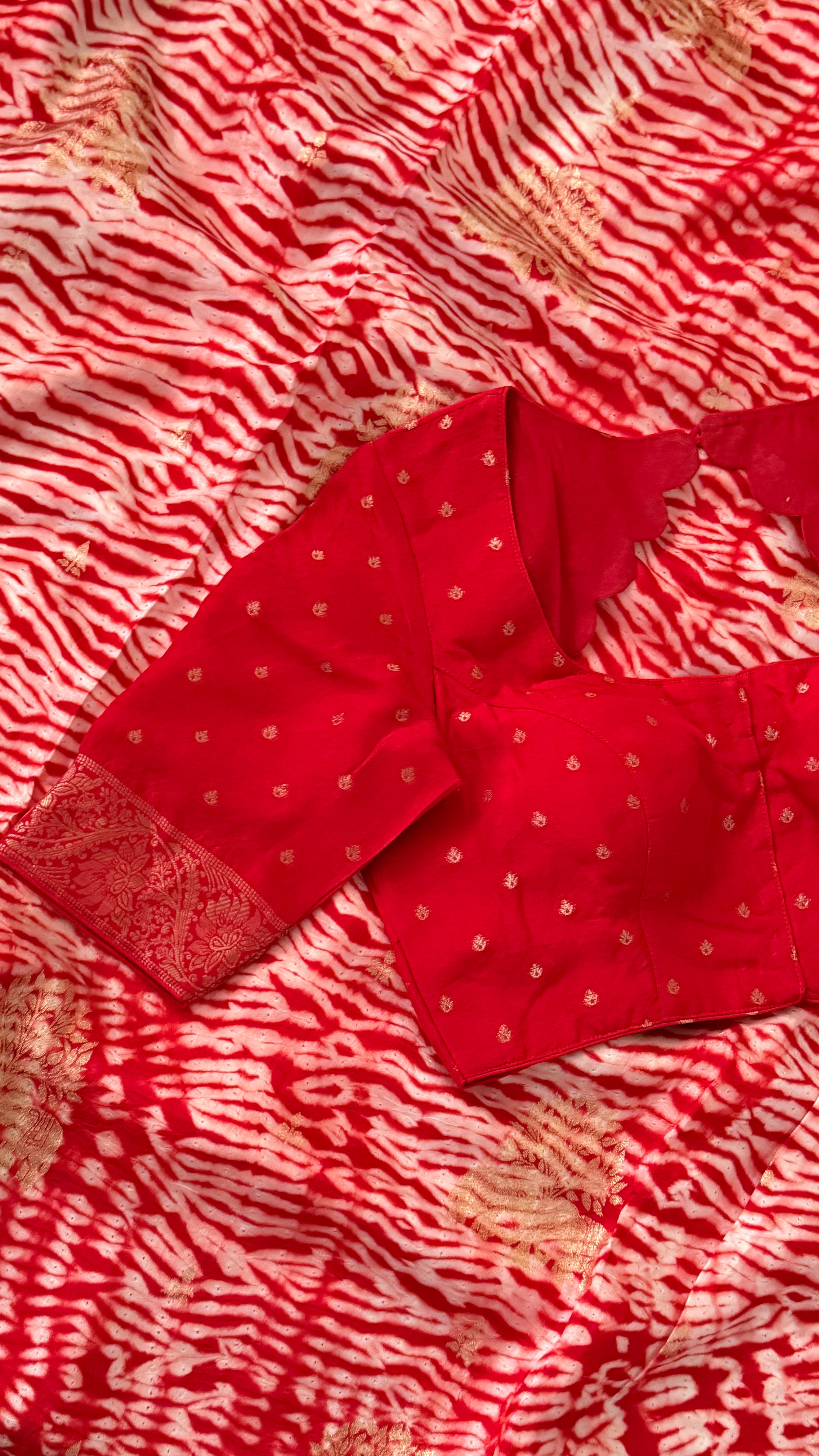 Red Dola Silk Saree