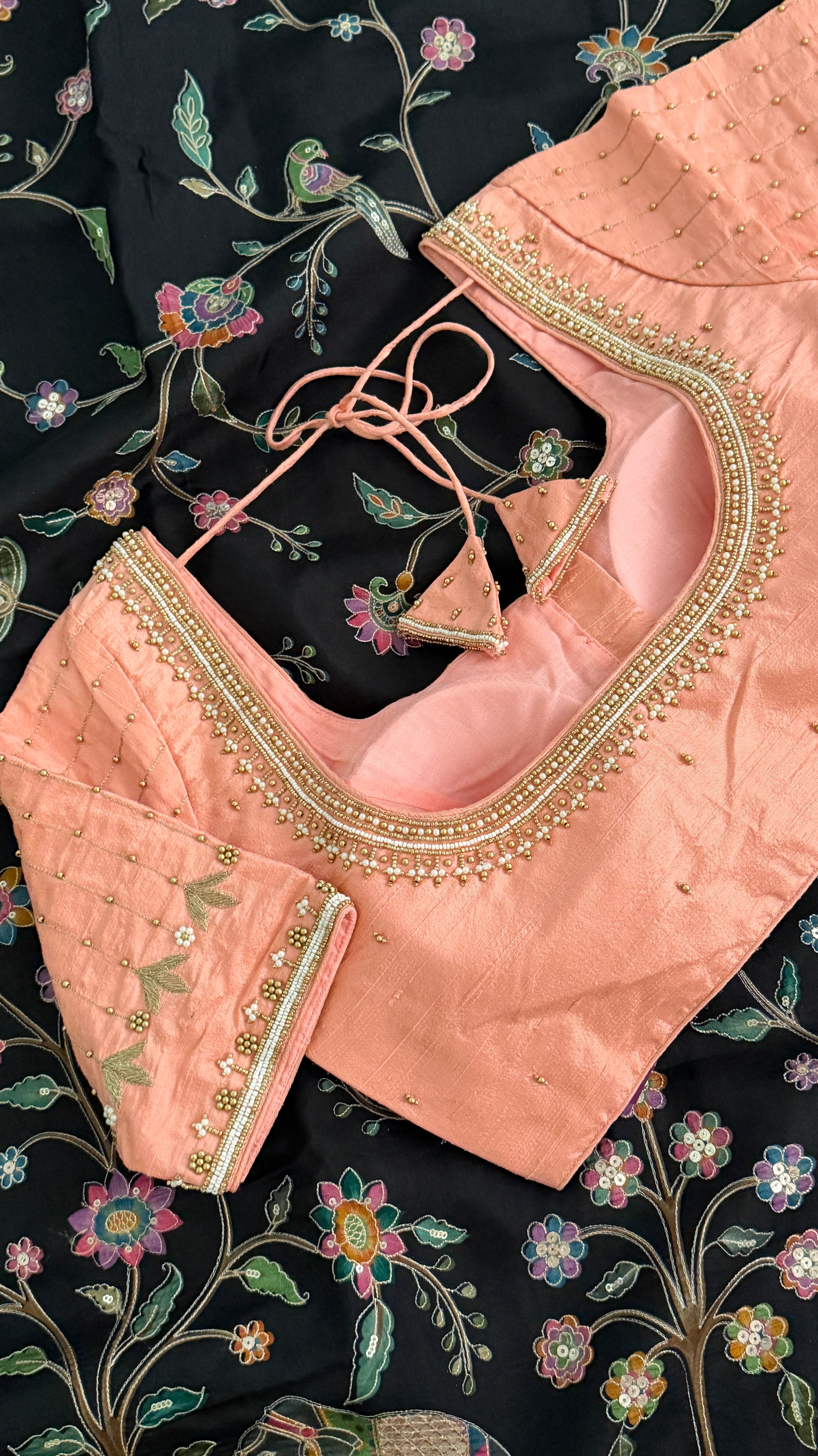 Peach Vine Drop Blouse