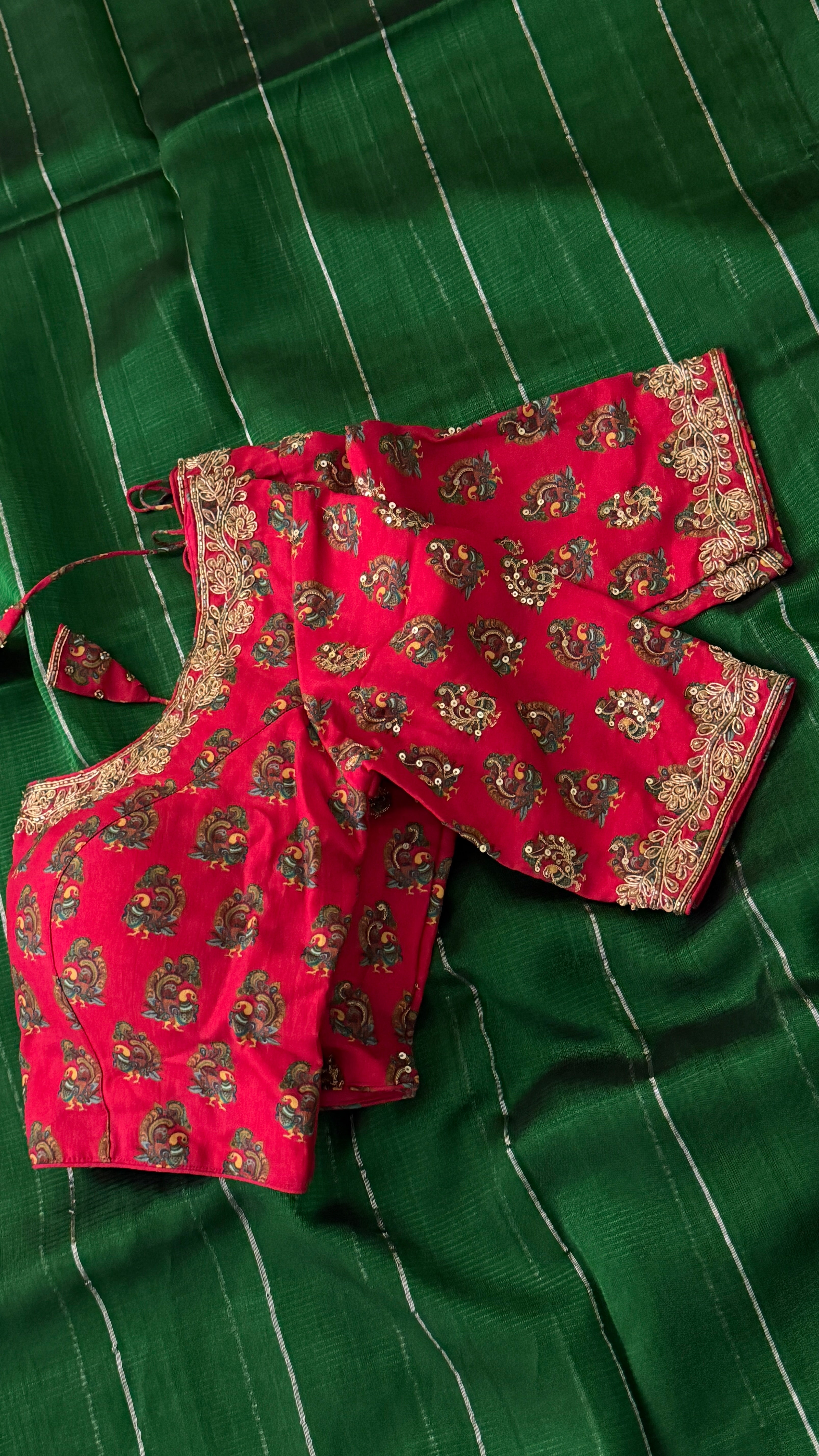 Rani Pink Printed Floral Blouse
