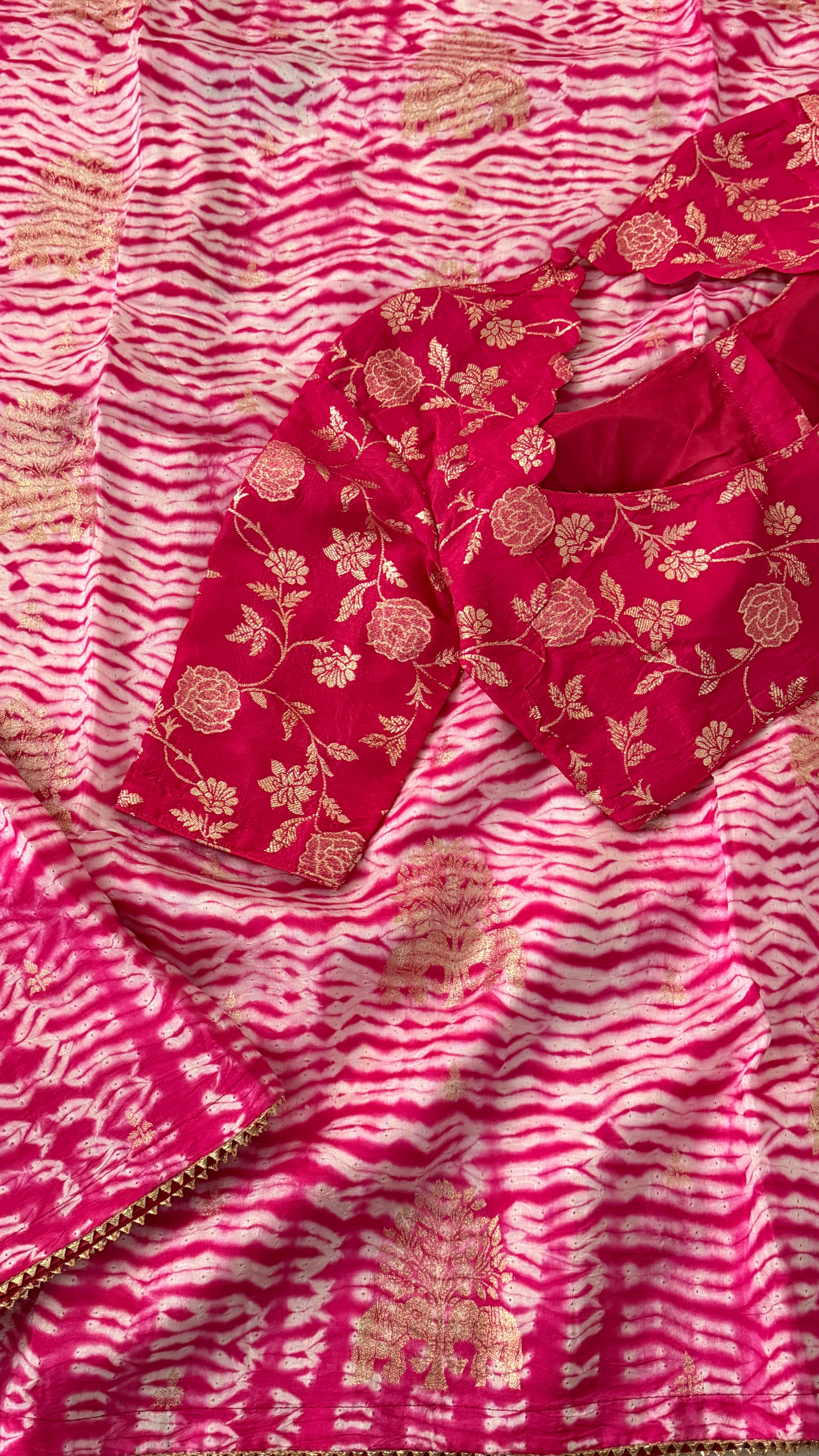 Pink Dola Silk Saree