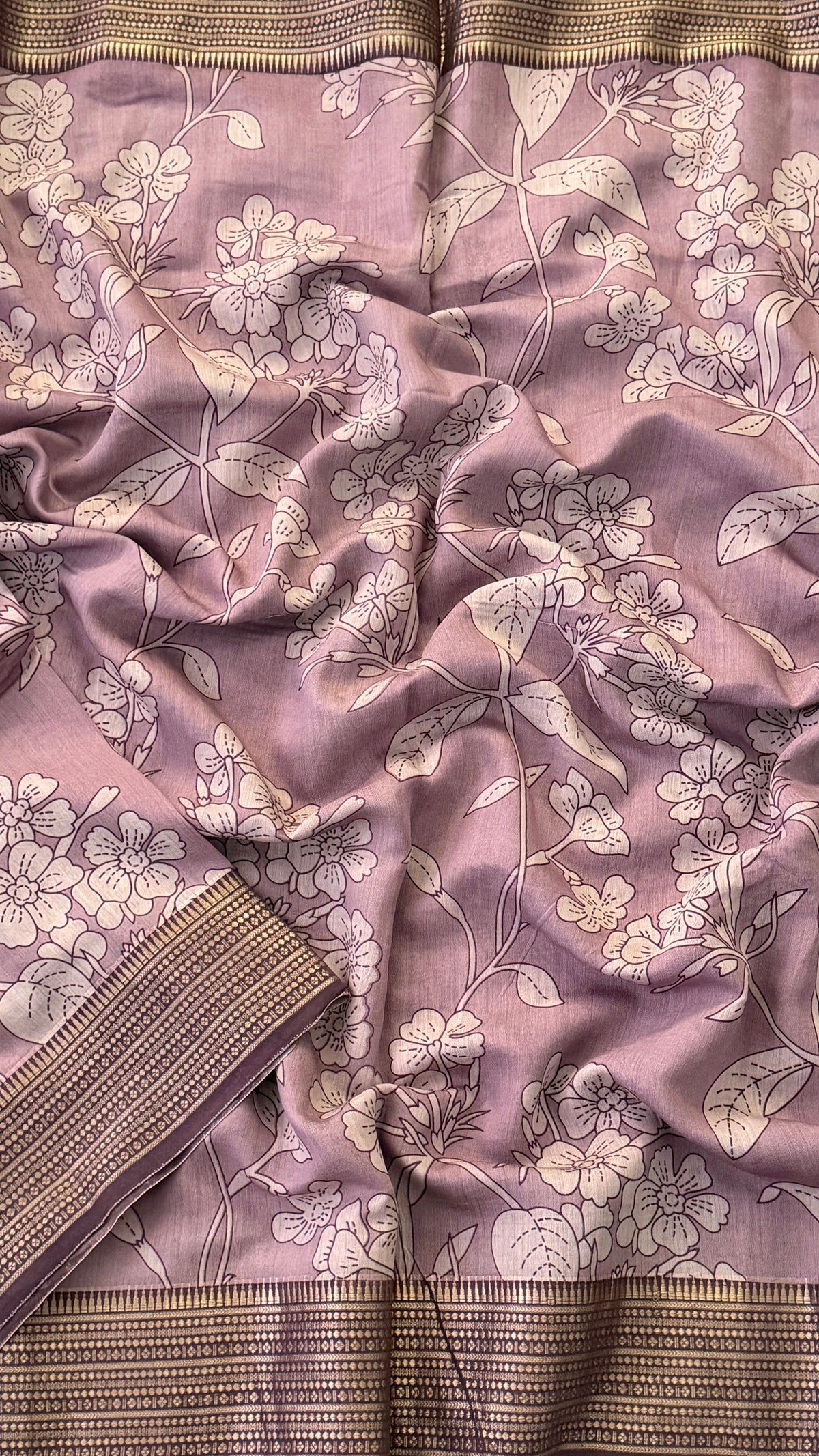 Lavender Soft Cotton Saree
