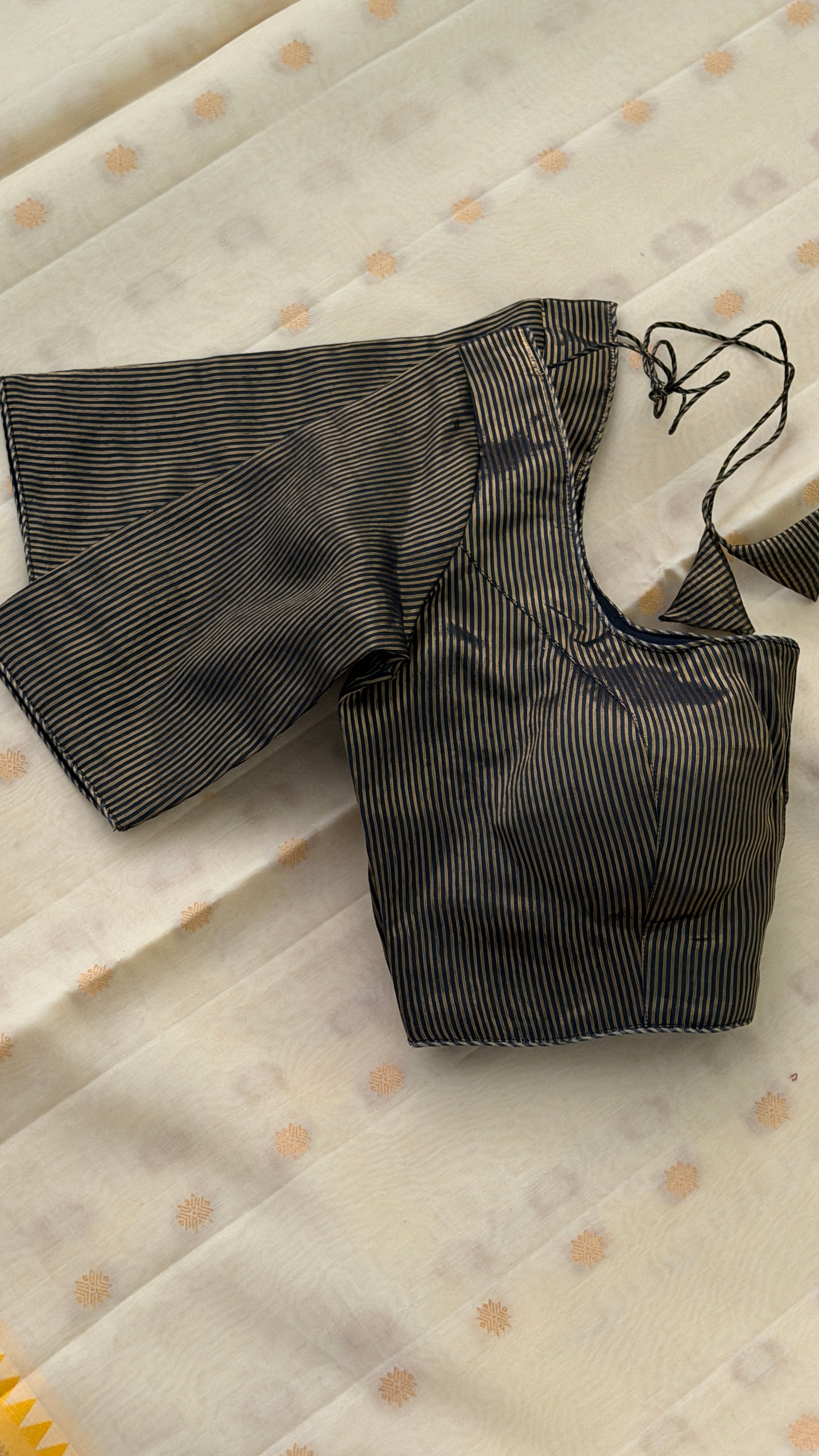 Black & Gold Stripe Blouse