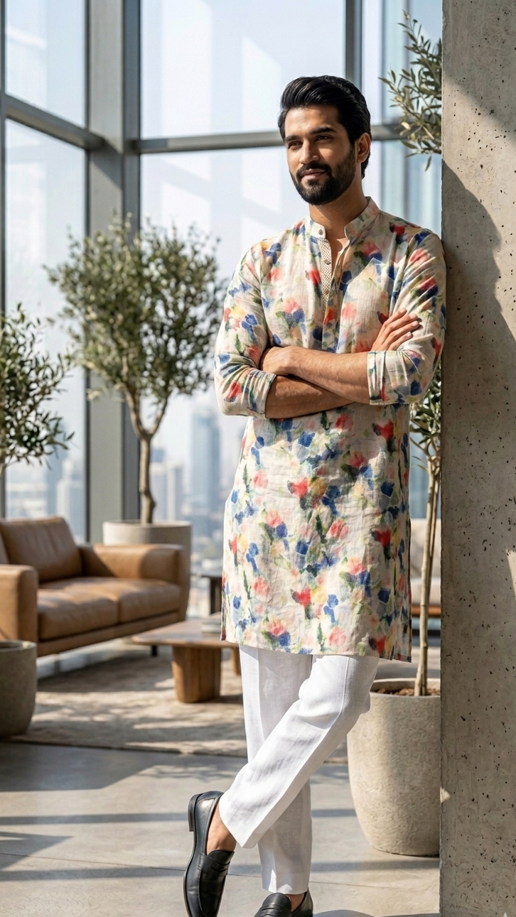Multicolor Kurta Set