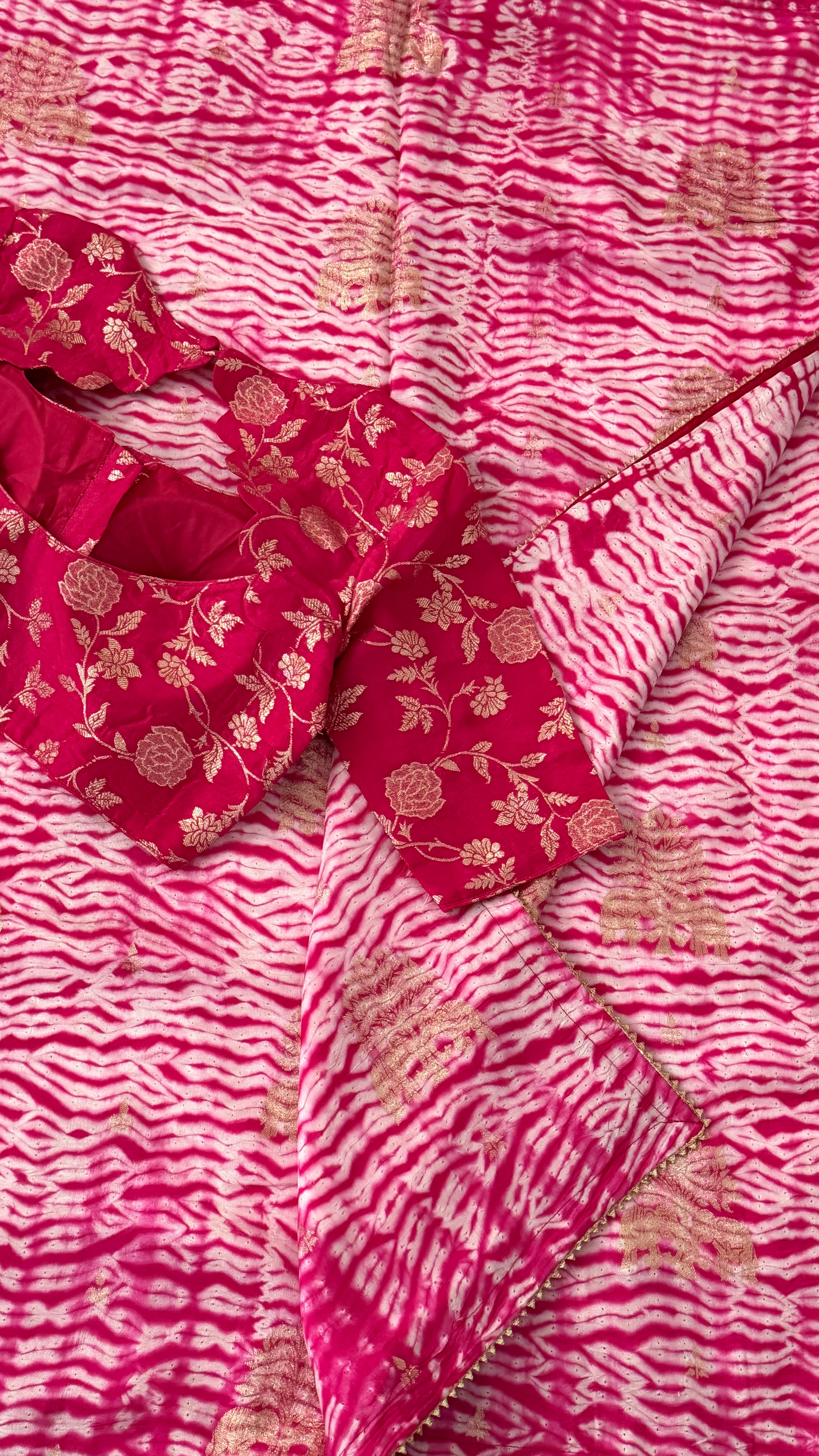 Pink Dola Silk Saree