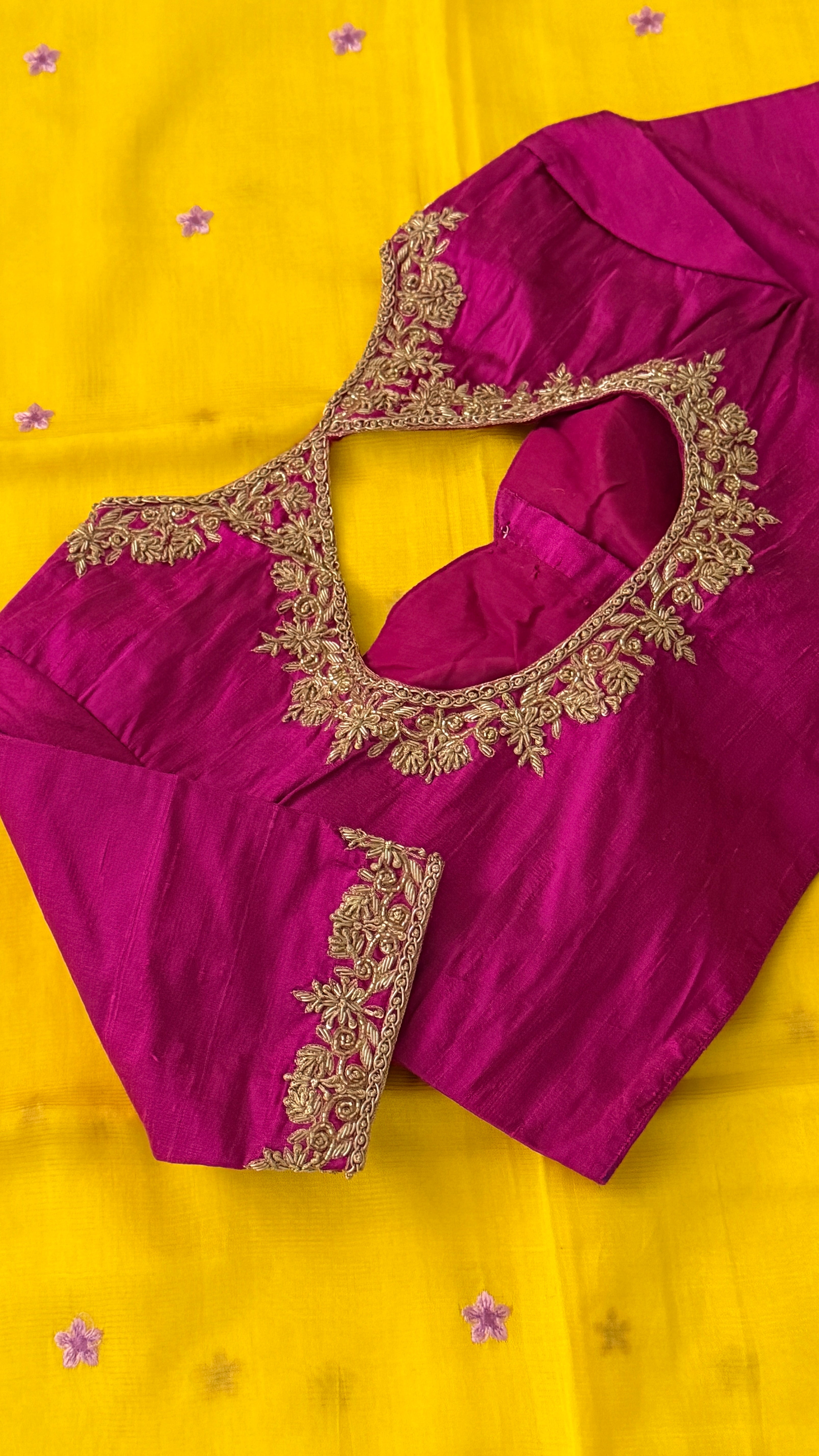 Magenta Zardosi Blouse