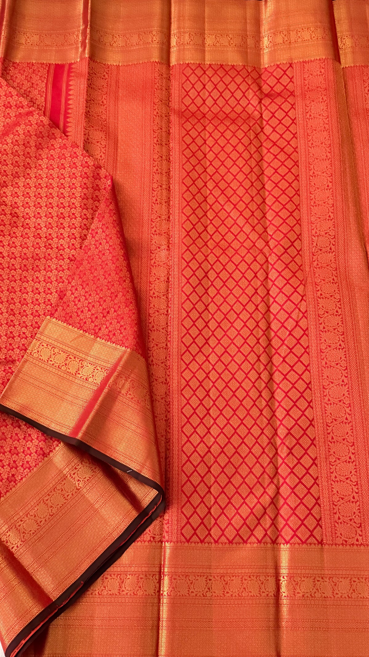 Red Kanchi Silk Saree