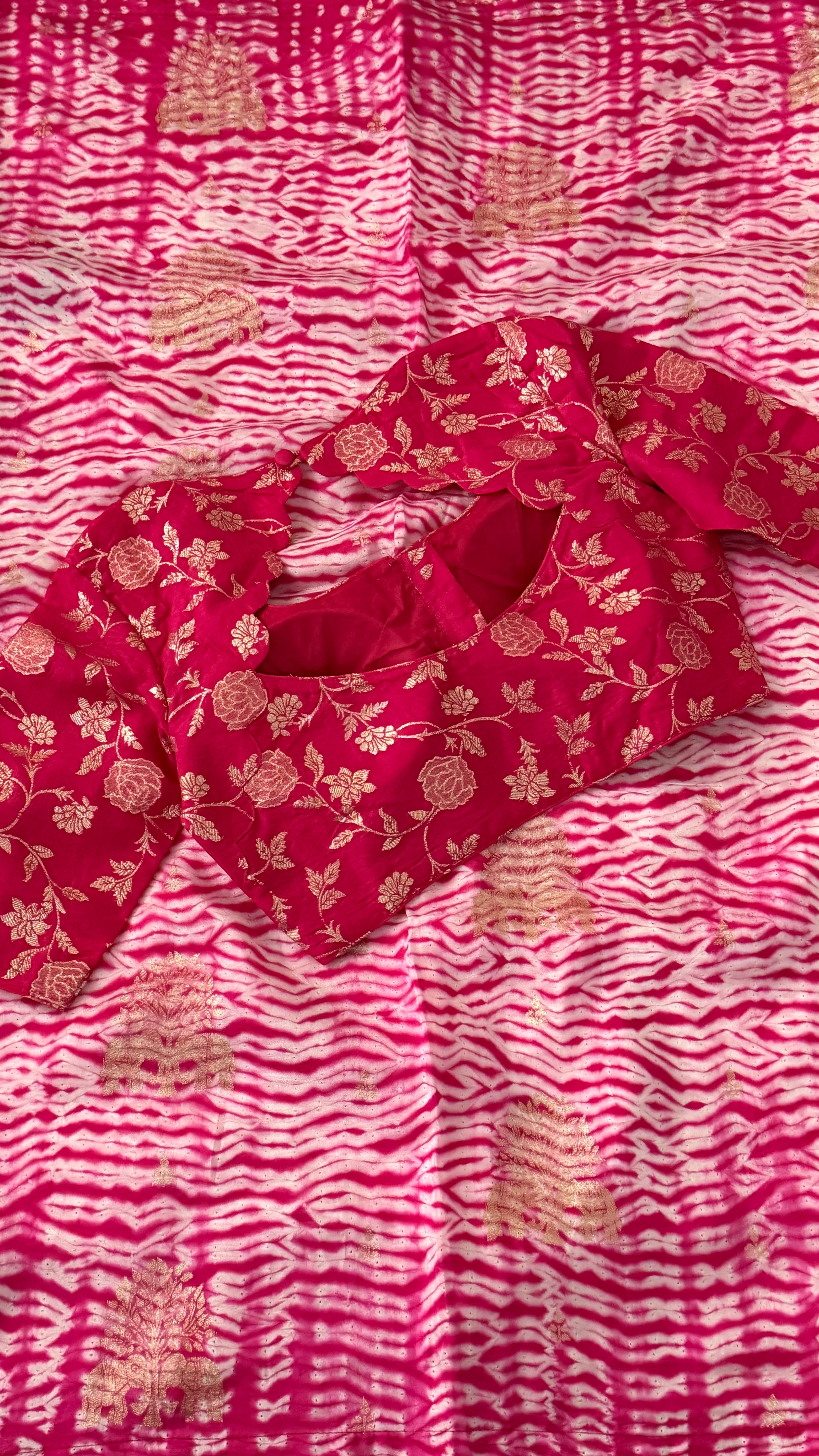 Pink Dola Silk Saree