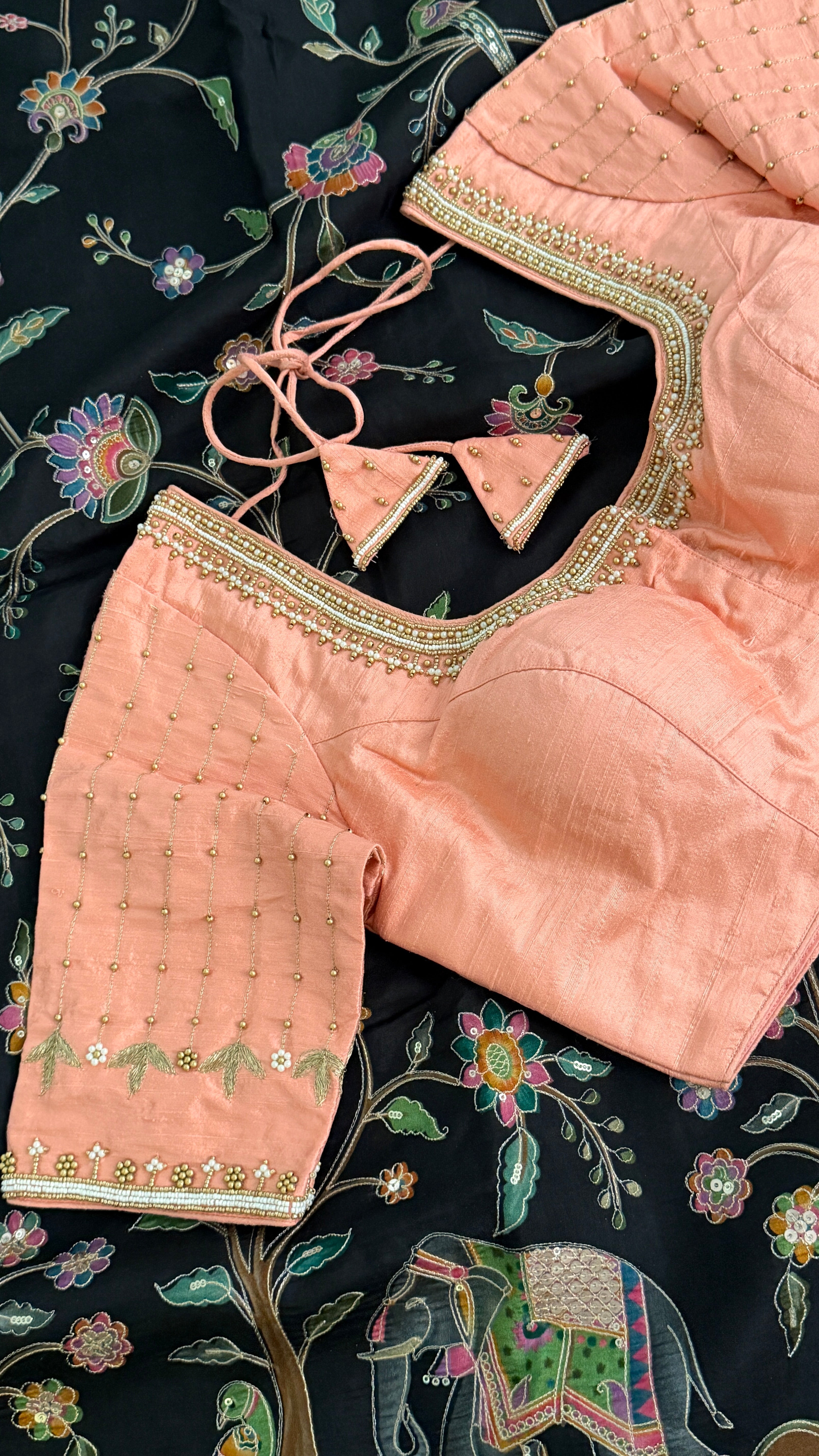 Peach Vine Drop Blouse