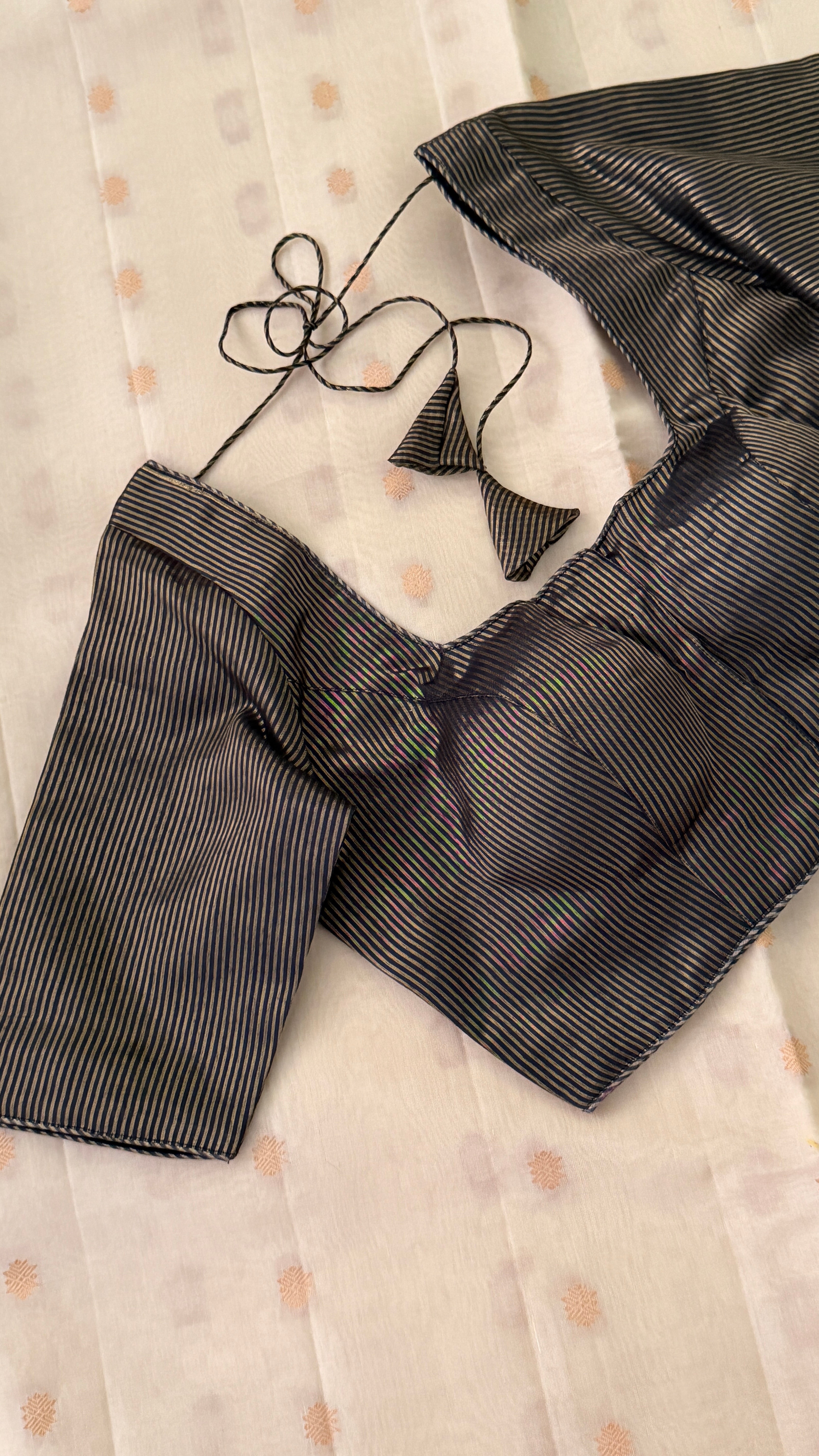 Black & Gold Stripe Blouse