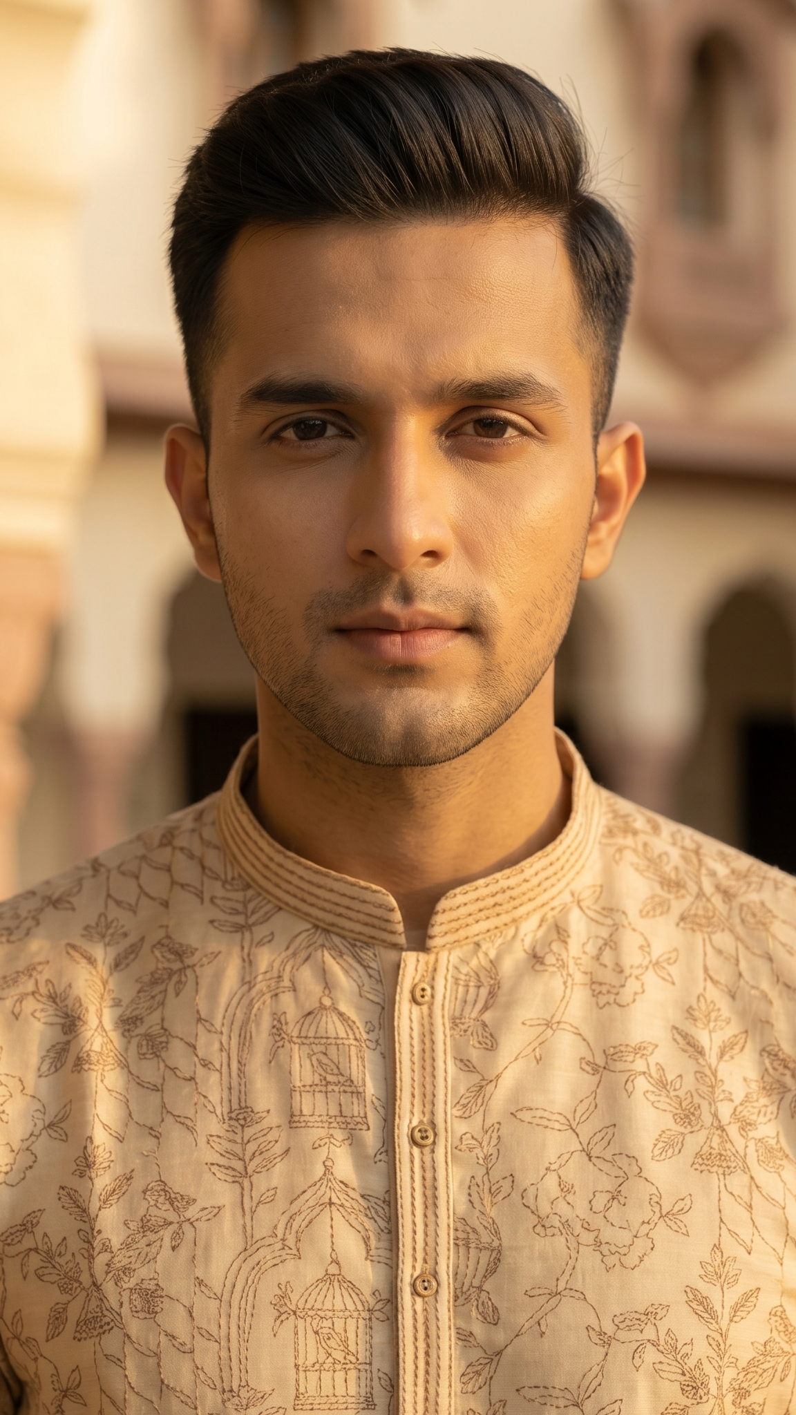 Elegant Off-White Kurta Set