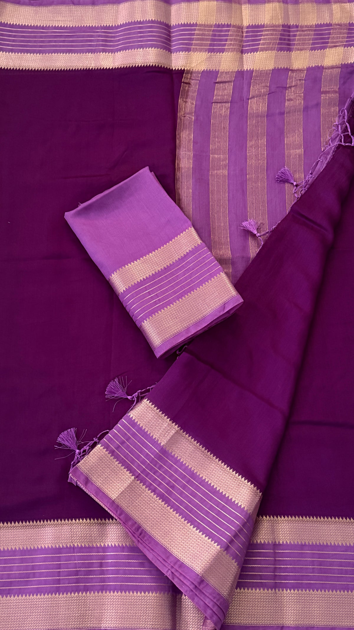Violet Soft Cotton Saree