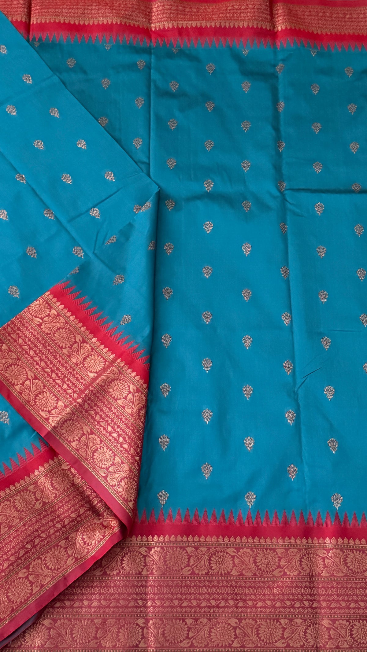 Blue Semi Silk Saree