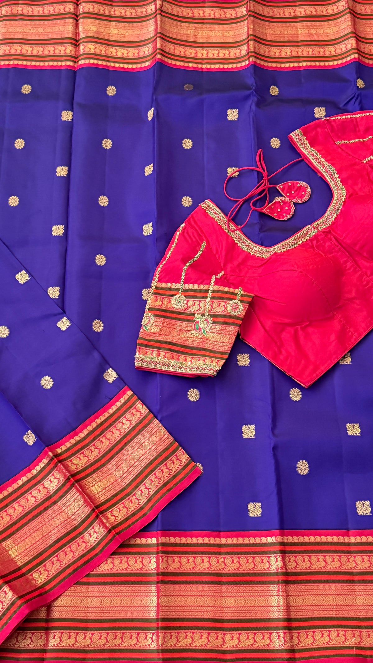 Royal Blue Kanchi Silk Saree