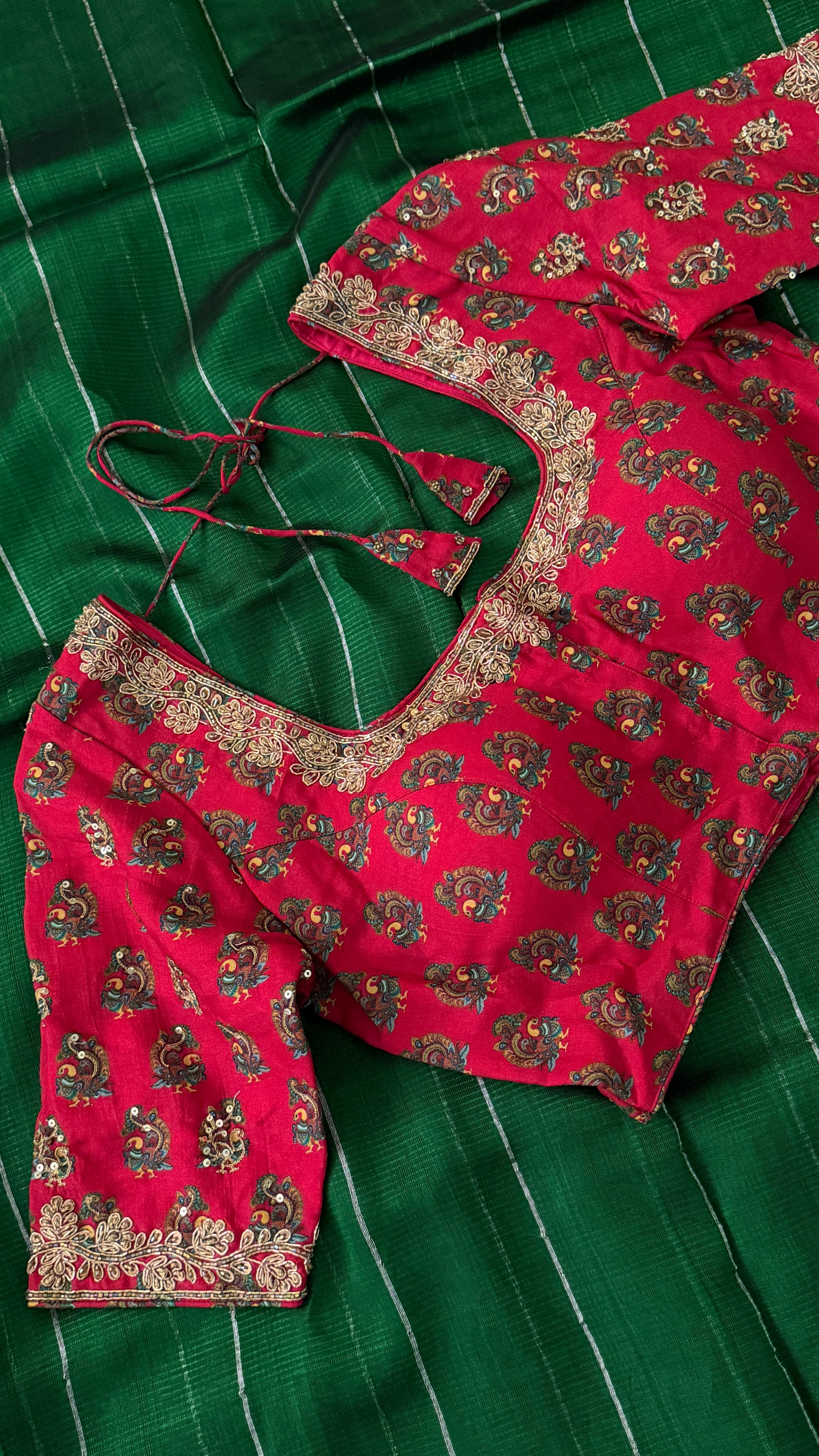 Rani Pink Printed Floral Blouse