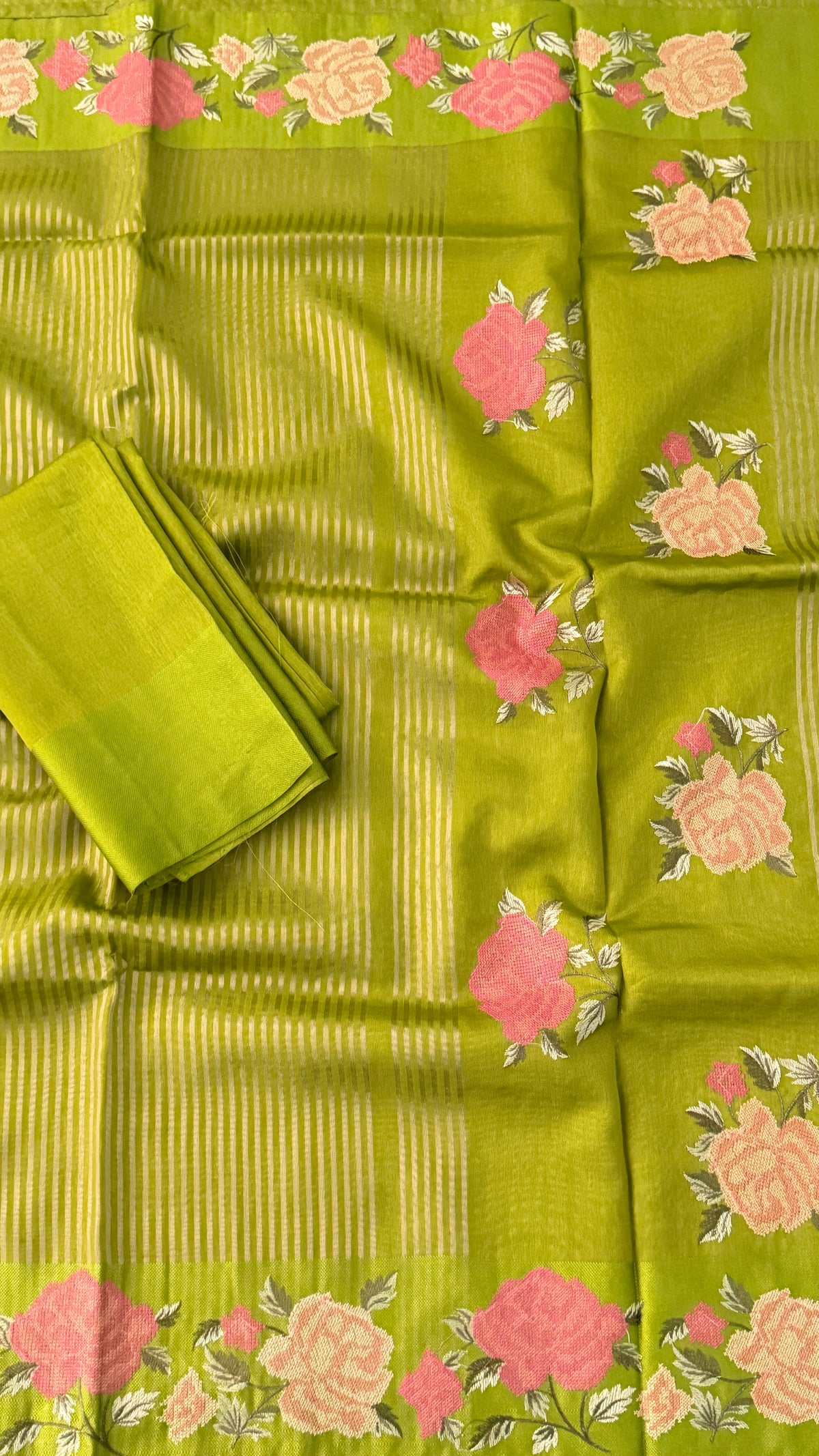 Green Tissue Silk Saree