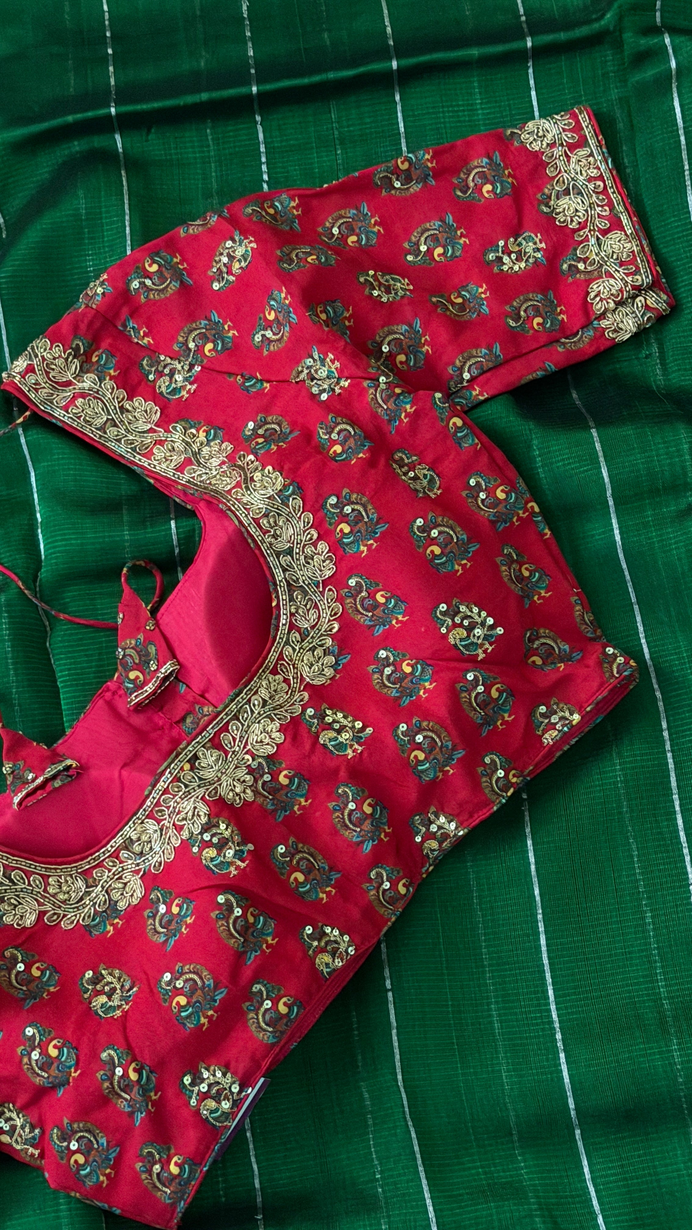 Rani Pink Printed Floral Blouse