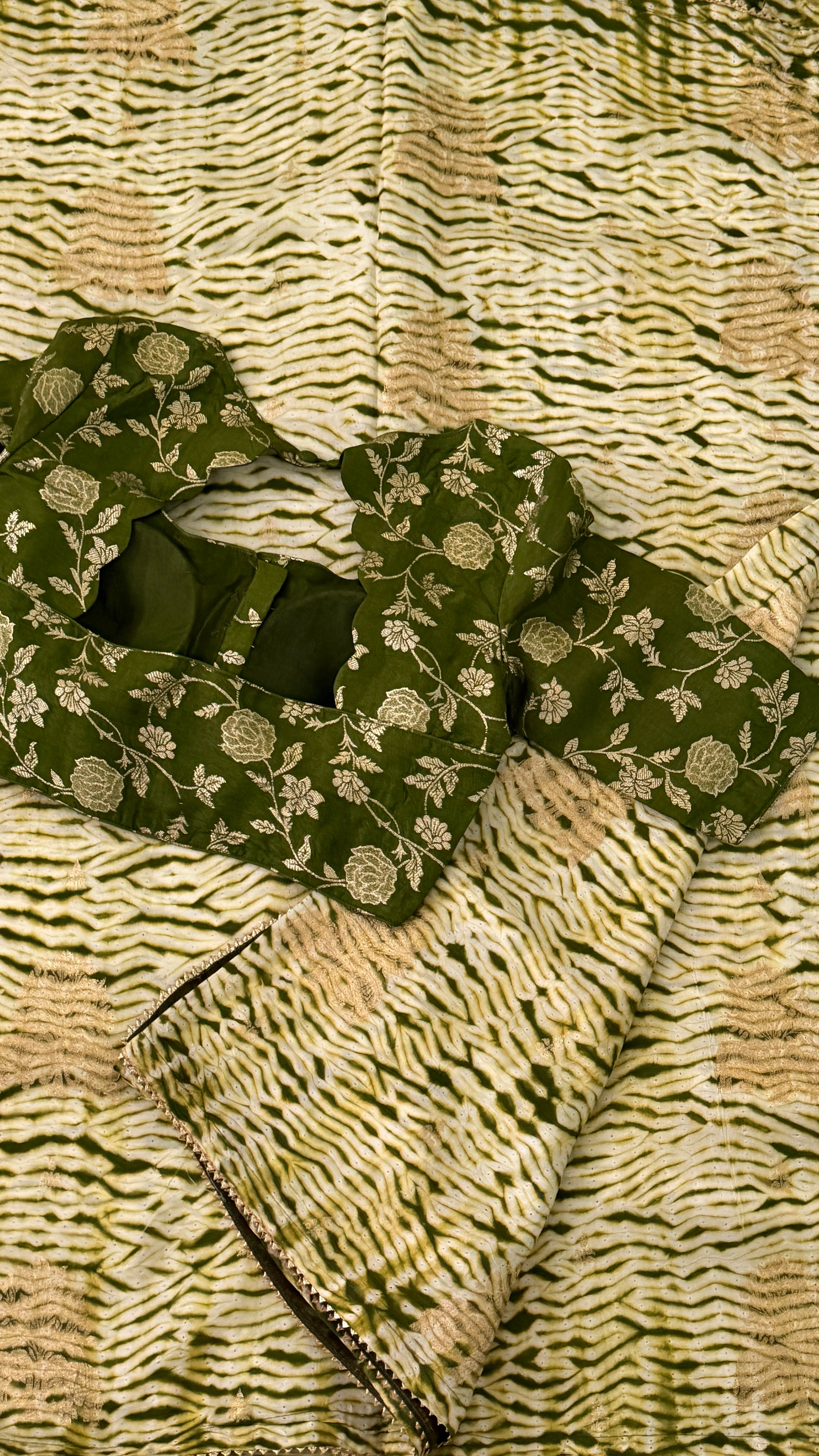 Green Dola Silk Saree