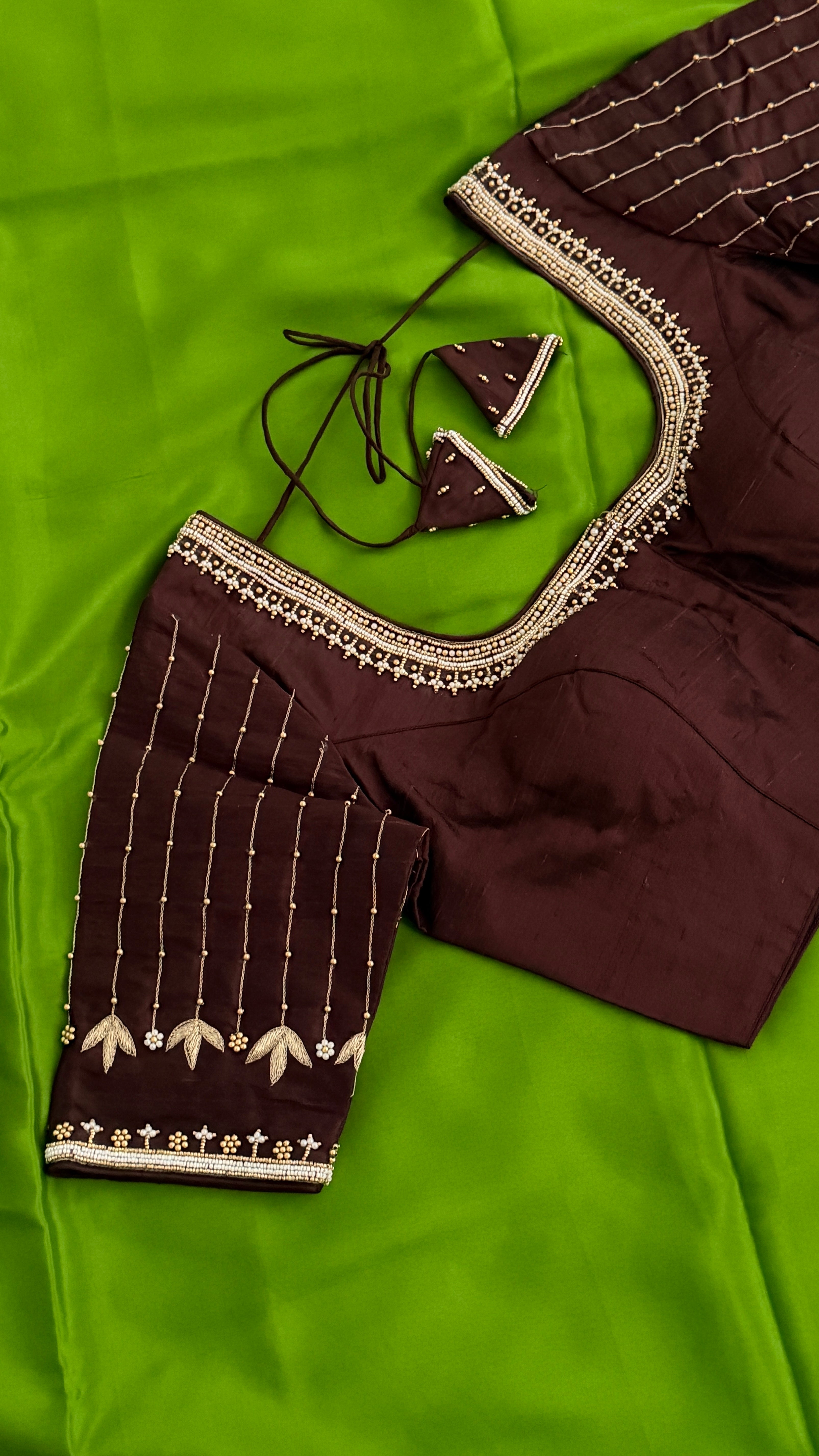 Brown Vine Drop Blouse