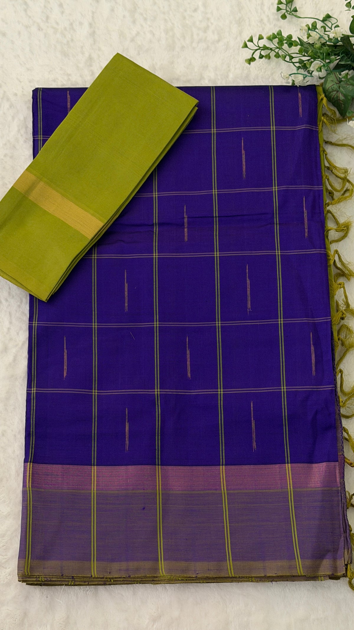Royal Blue Venkatagiri Seiko Saree