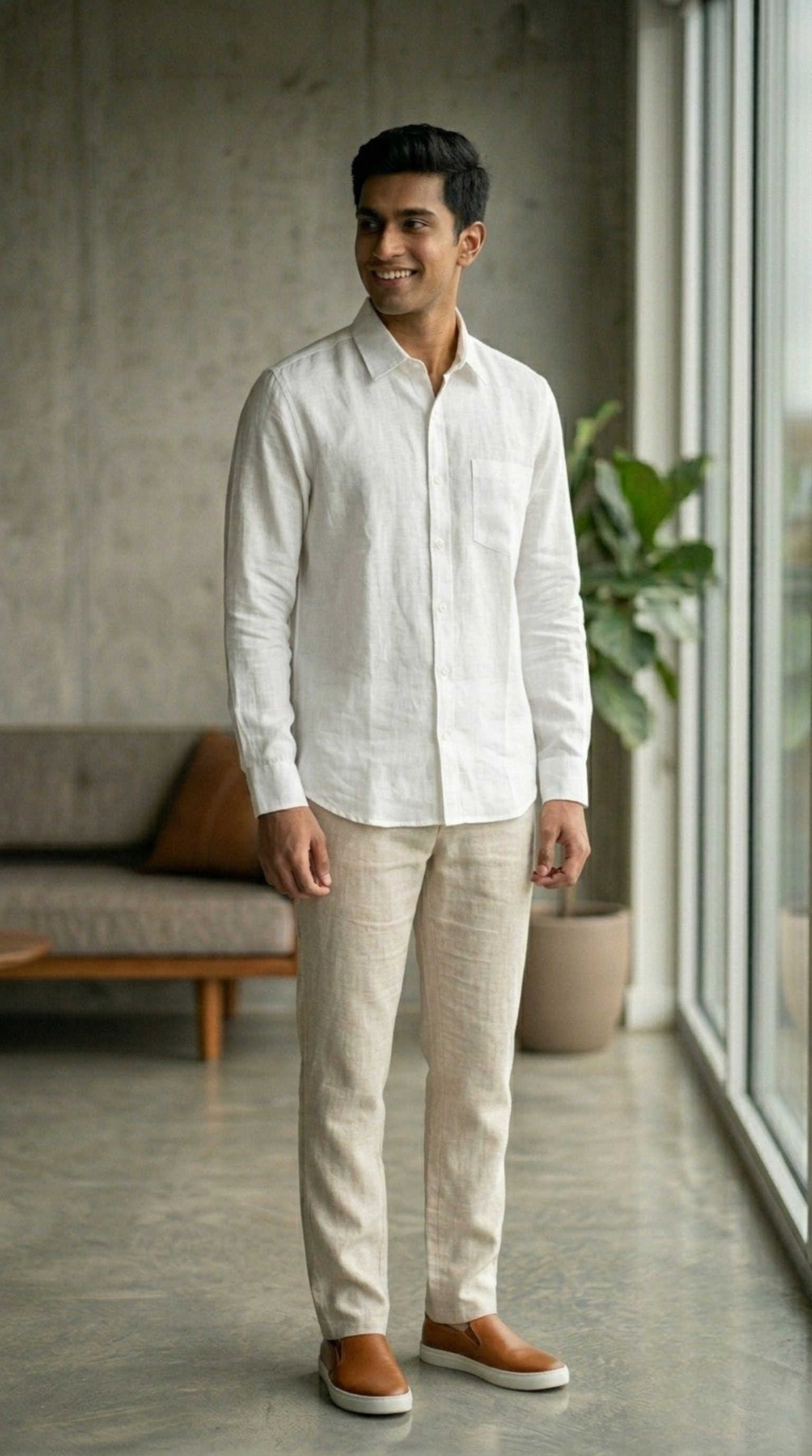 White Linen Shirt