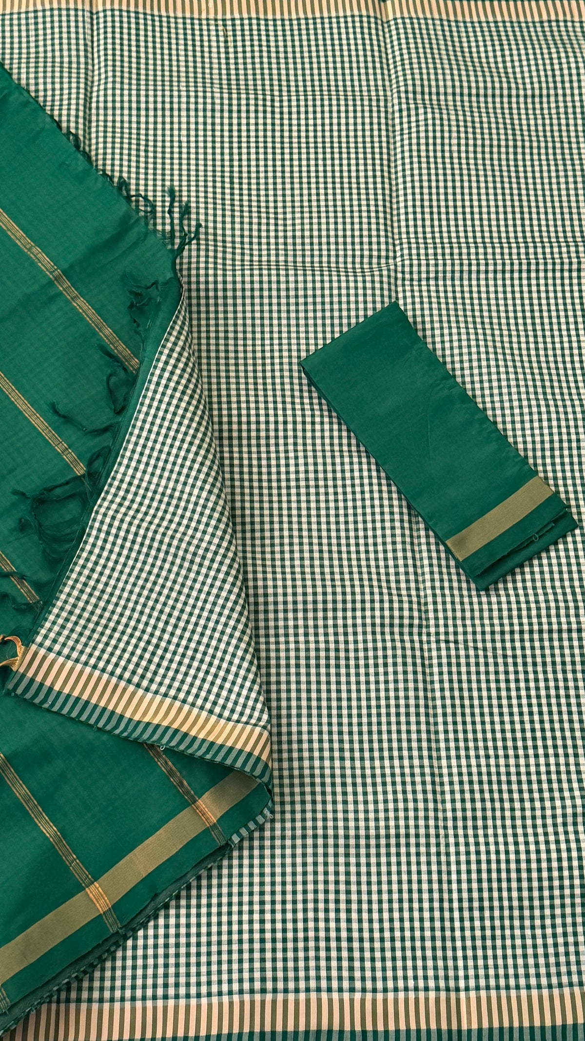 Emerald Green Venkatagiri Seiko Saree