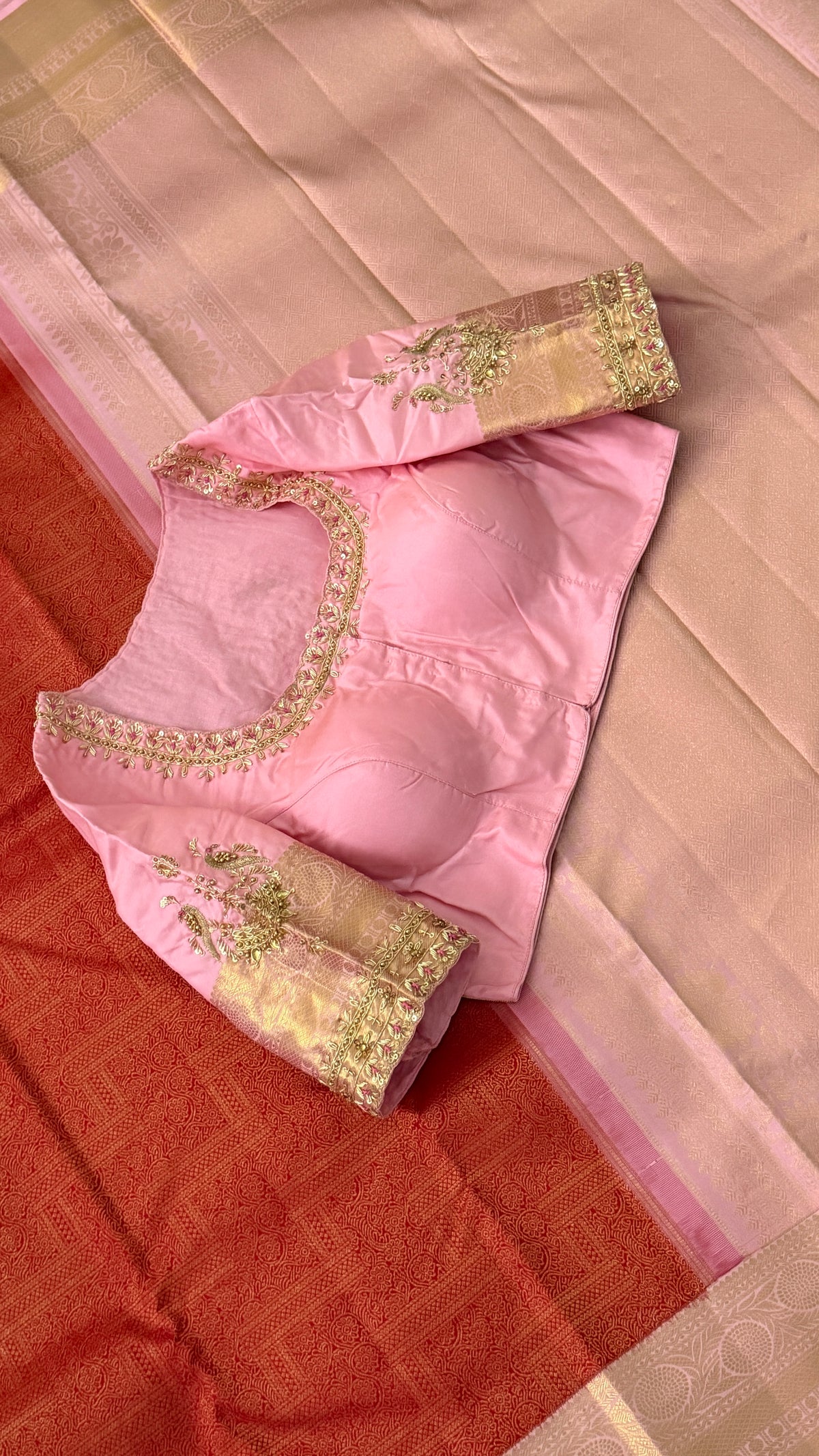 Red Kanchi Silk Saree