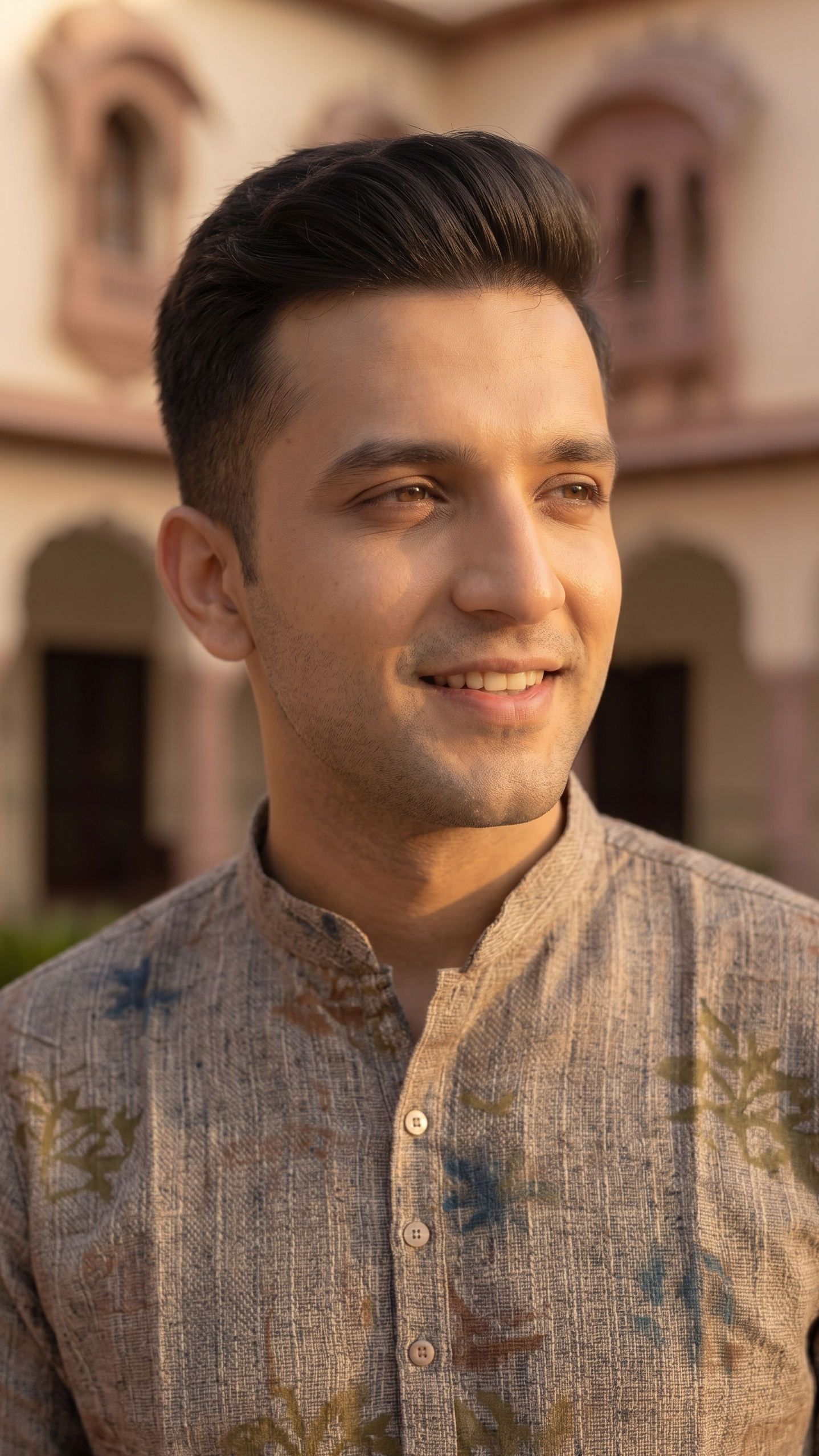 Elegant Beige Kurta Set