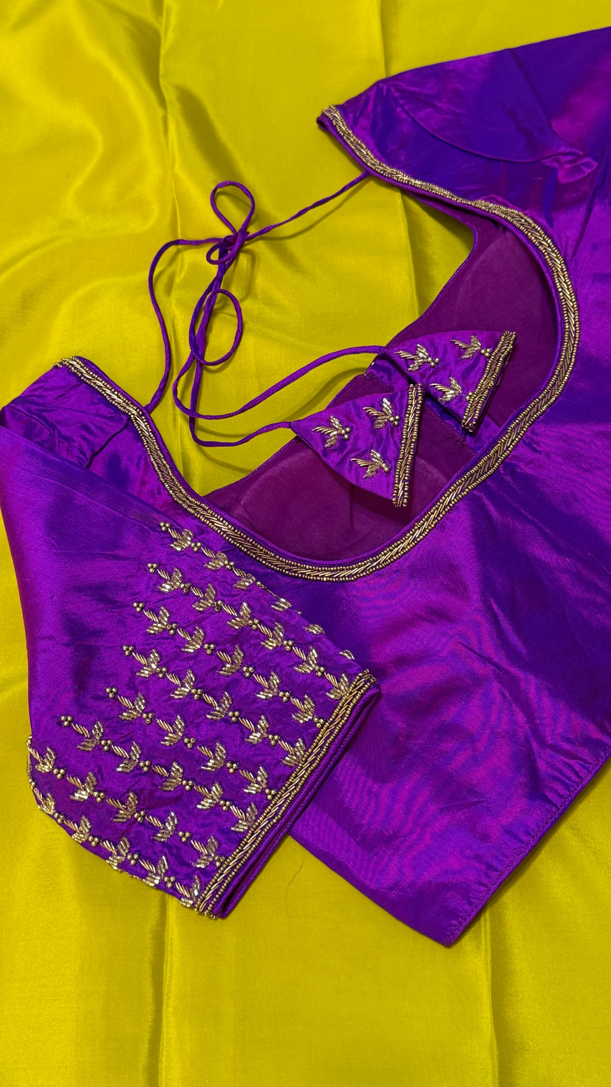 Purple Pure Silk Blouse