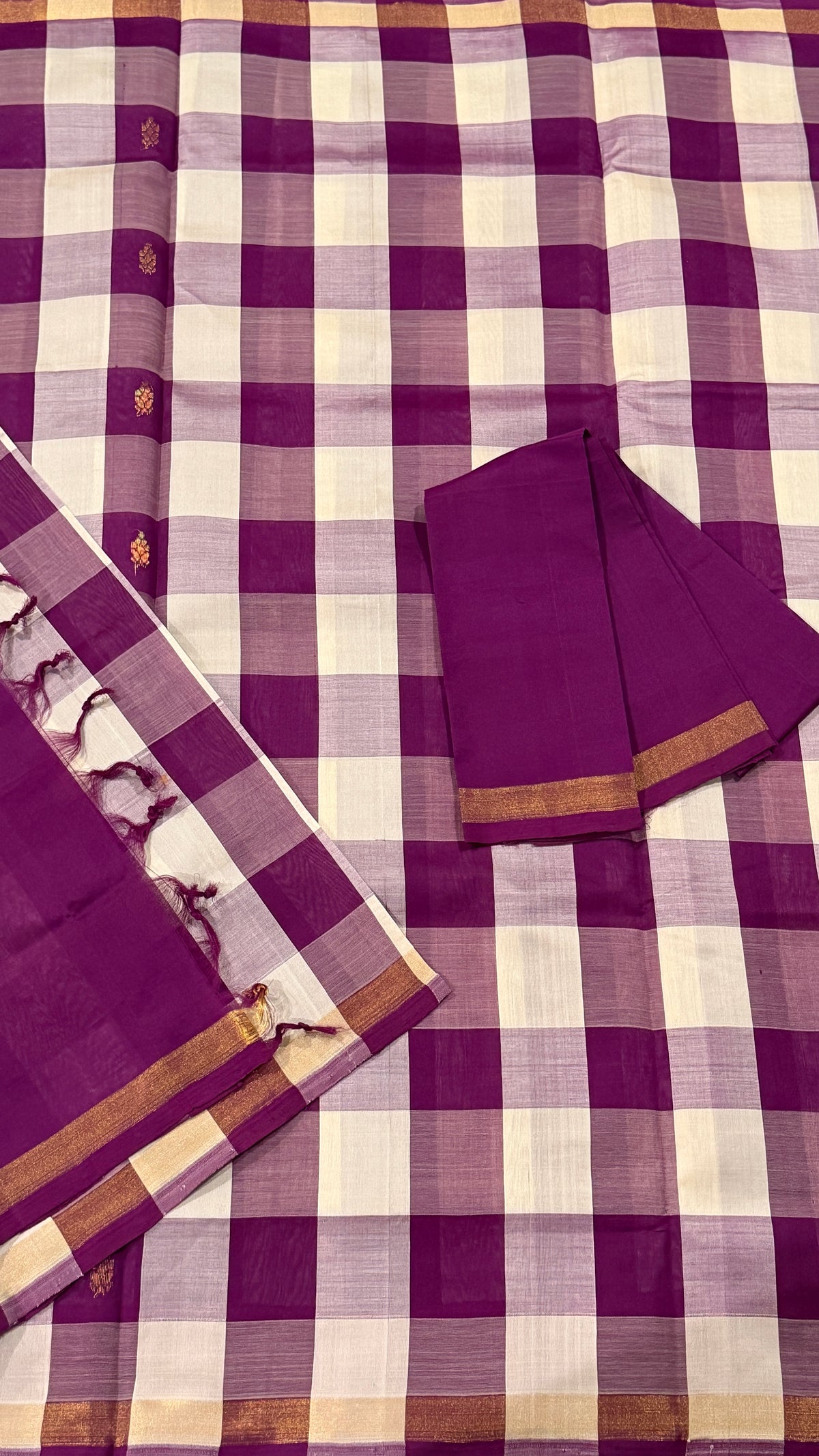Magenta Venkatagiri Seiko Saree