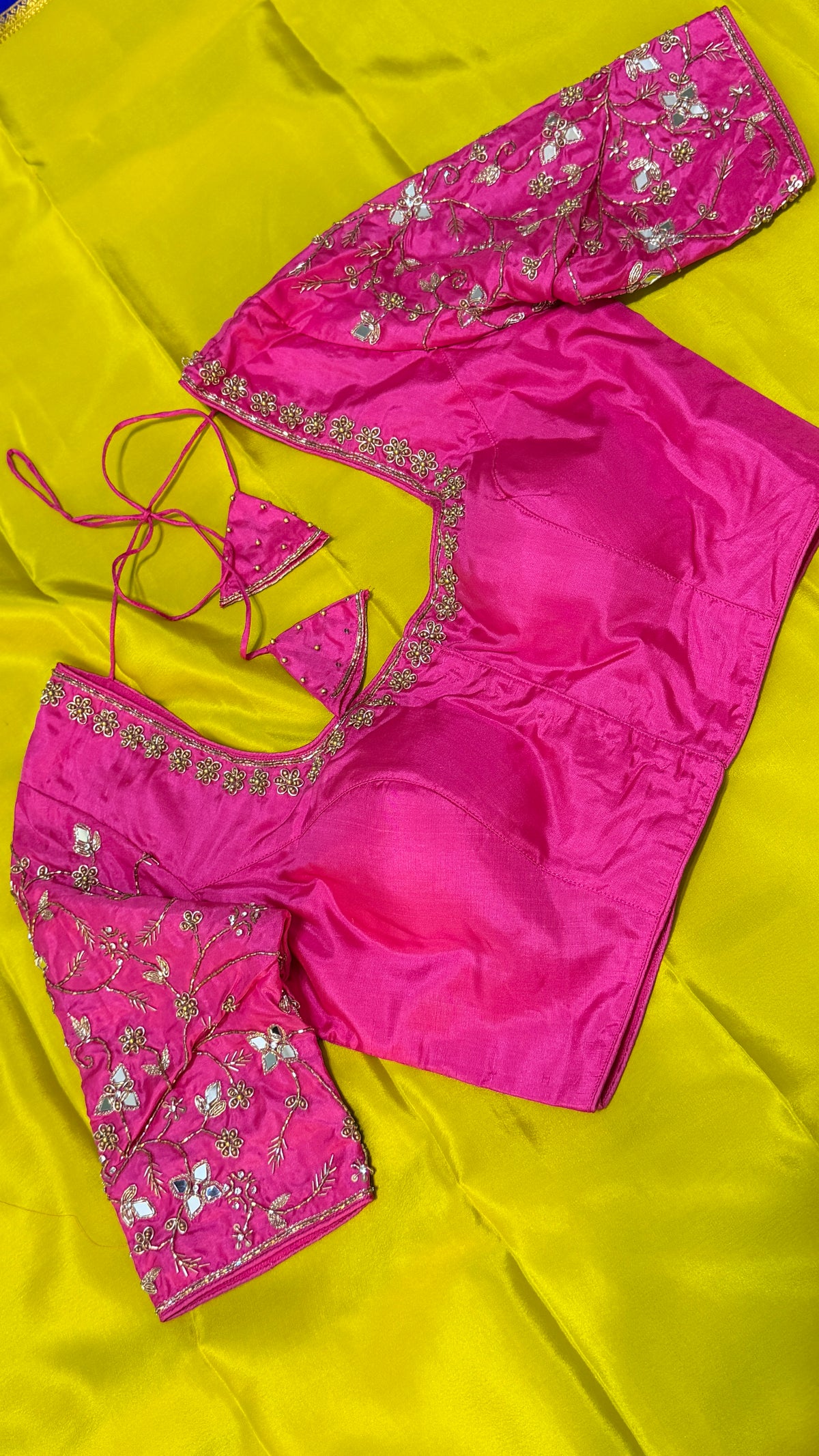 Hot Pink Pure Silk Blouse