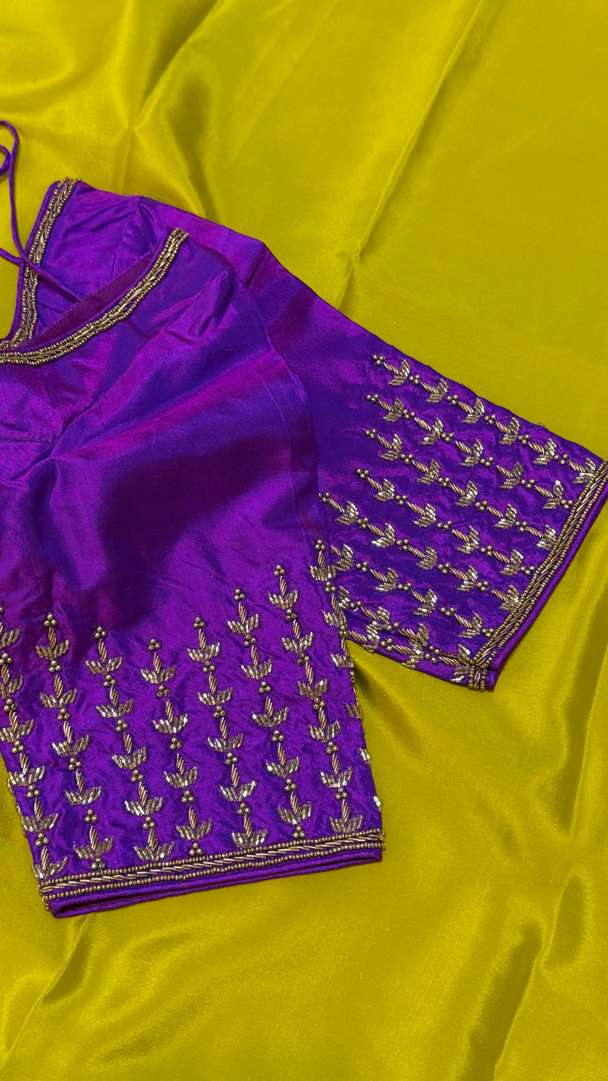Purple Pure Silk Blouse