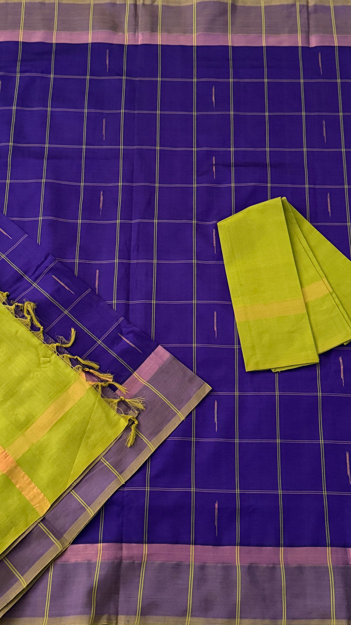 Royal Blue Venkatagiri Seiko Saree