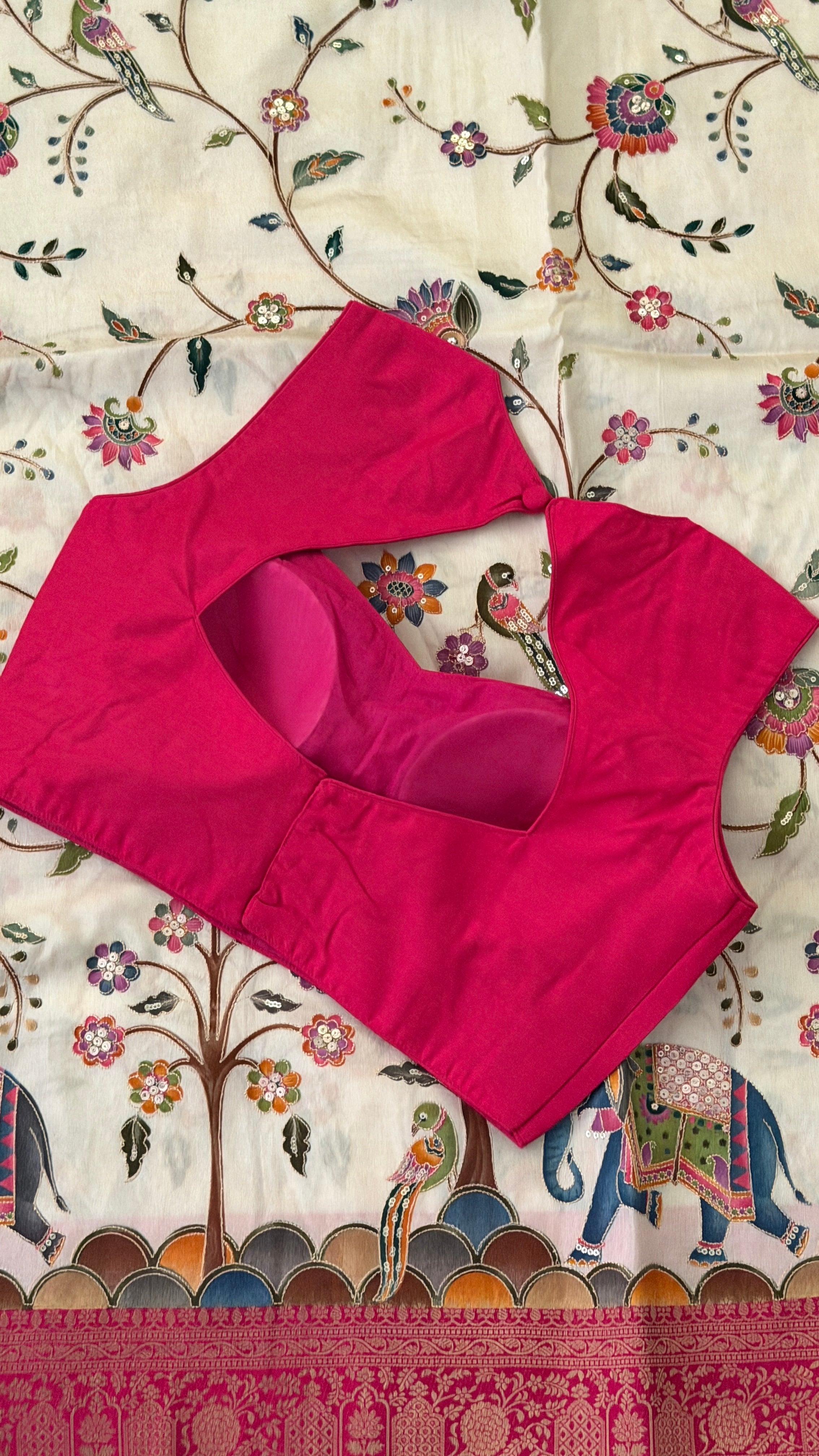 Pink Sleeveless Blouse