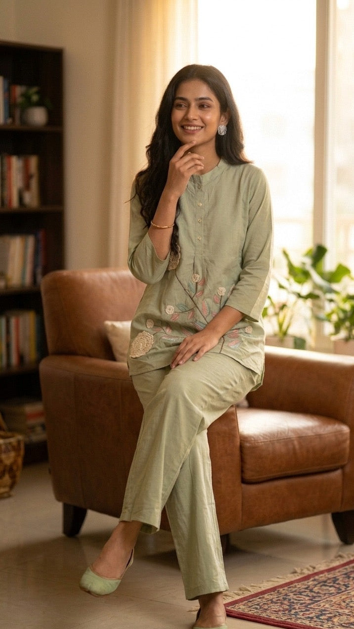 Pistachio Petal Co-ord Set