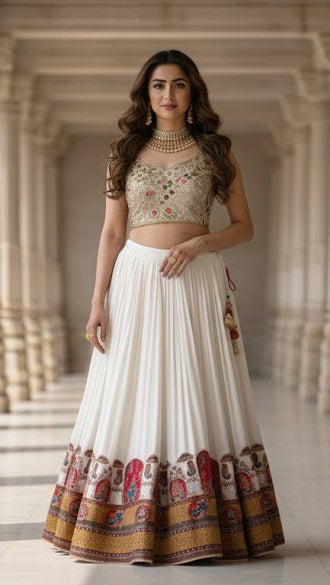 Cloud Heritage Lehenga